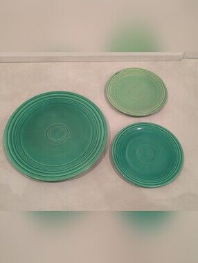 Rare Collector Set: 3-Piece Authentic Vintage Fiestaware Set